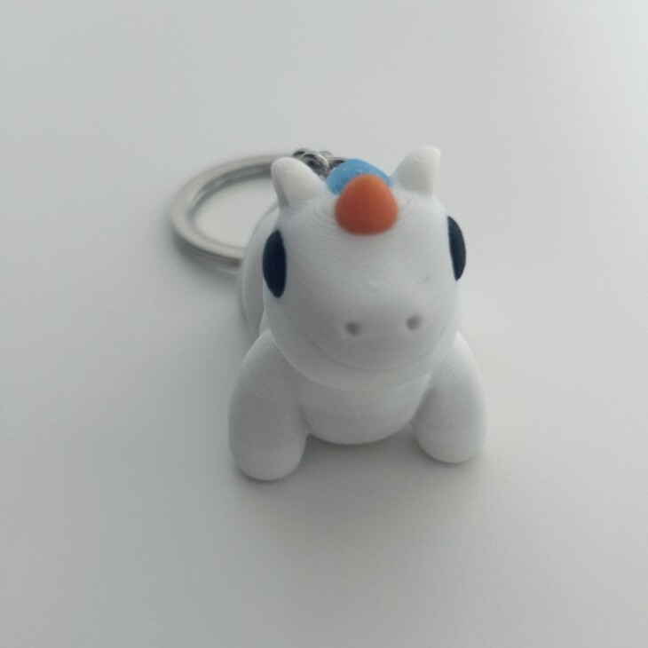 Einhorn - Süßer 3D-Schlüsselanhänger – Bild 2
