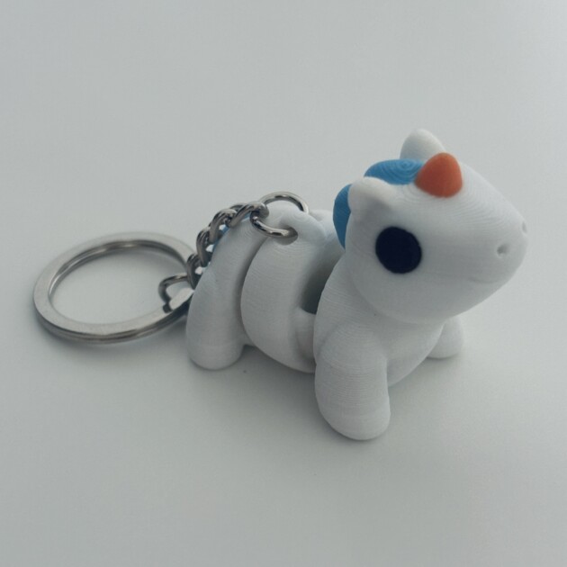 Einhorn - Süßer 3D-Schlüsselanhänger