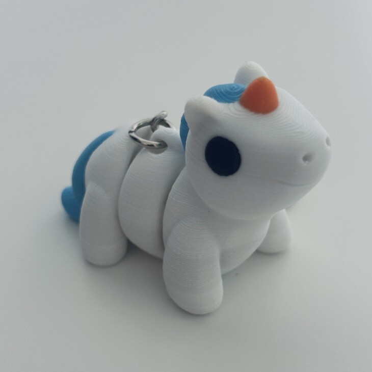 Einhorn - Süßer 3D-Schlüsselanhänger – Bild 3