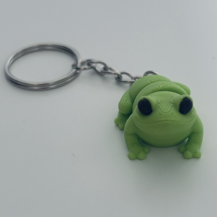 Frosch- Süßer 3D-Schlüsselanhänger – Bild 3