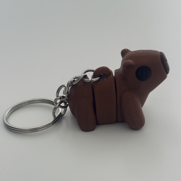 Capybara - Süßer 3D-Schlüsselanhänger – Bild 2