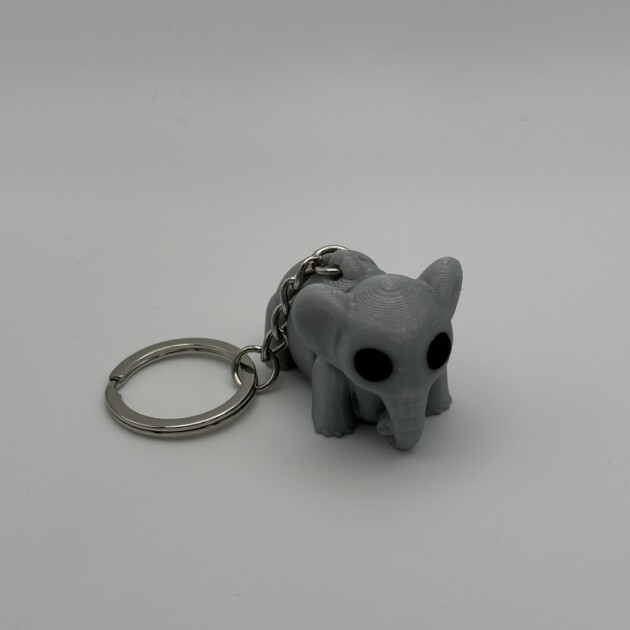 Elefant- Süßer 3D-Schlüsselanhänger