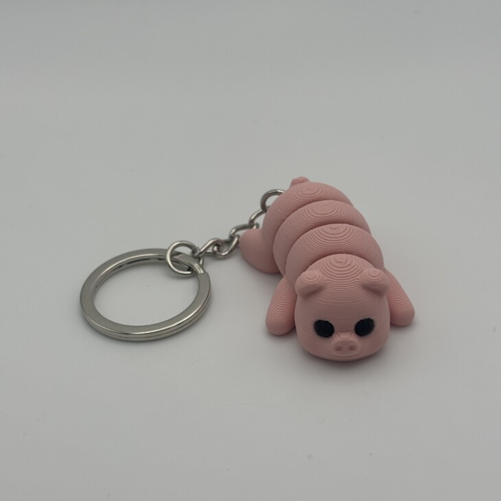 Schwein - Süßer 3D-Schlüsselanhänger