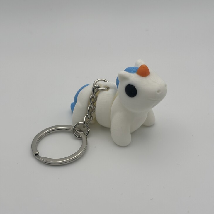 Einhorn - Süßer 3D-Schlüsselanhänger – Bild 5